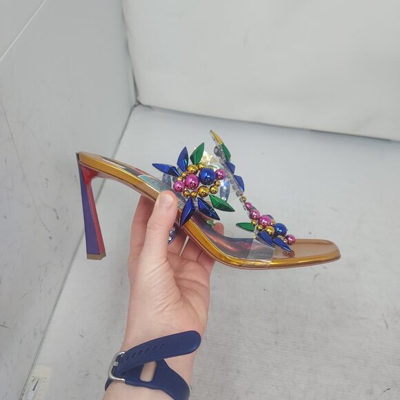 Christian Louboutin Marvel Imperious Rex Gold Jewel Sandal - Picture 3 of 14